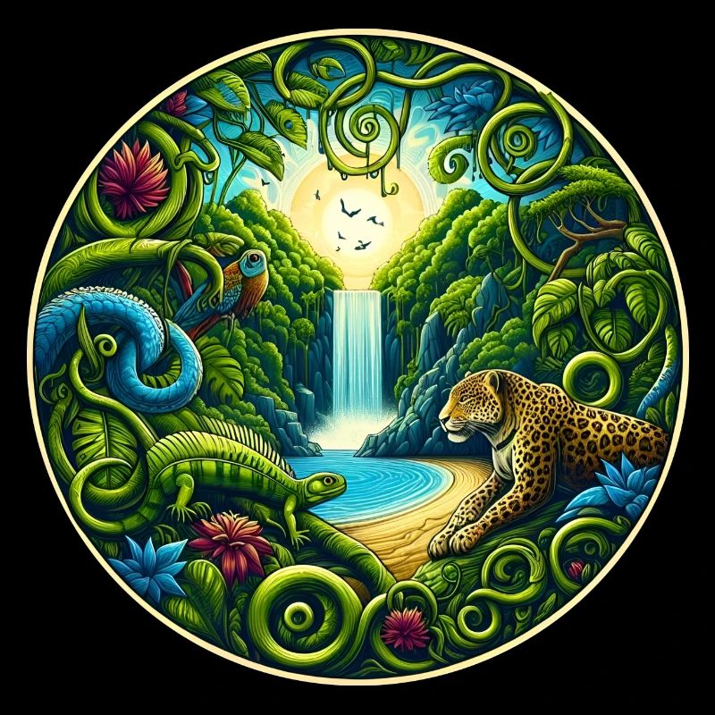 Wasserfall im Regenwald