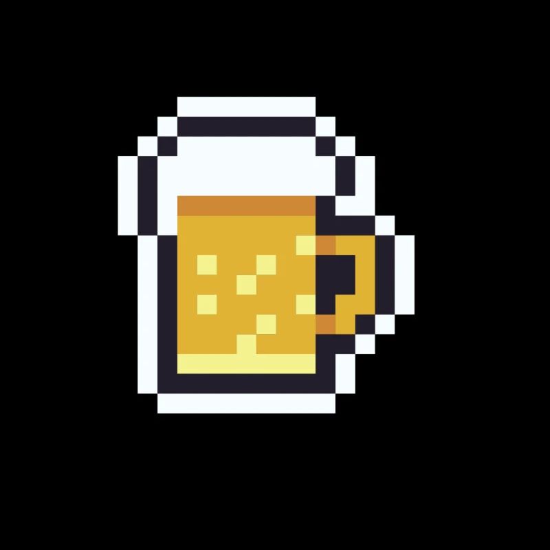 Pixel beer mug