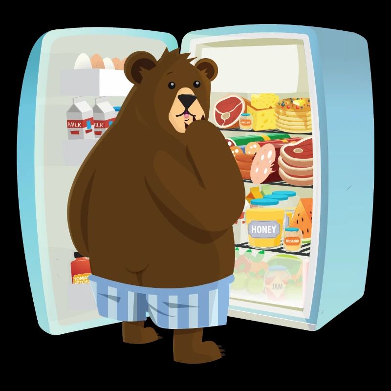 Bear caught stealing from Fridge