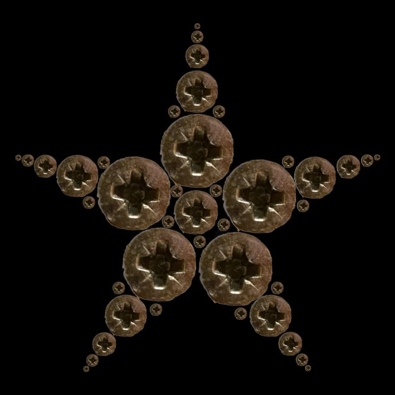 Étoile faite de vis