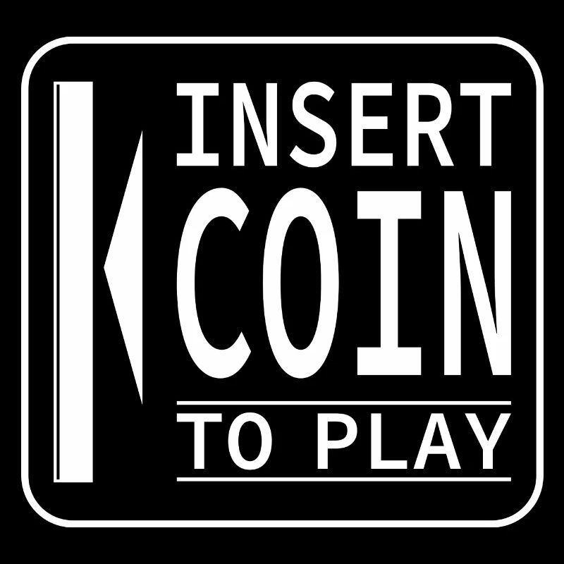 Insert Coin retro design