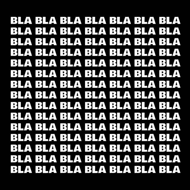 Bla bla bla