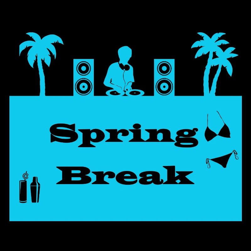 spring break bleu clair