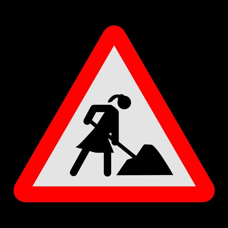 Frau auf Baustelle