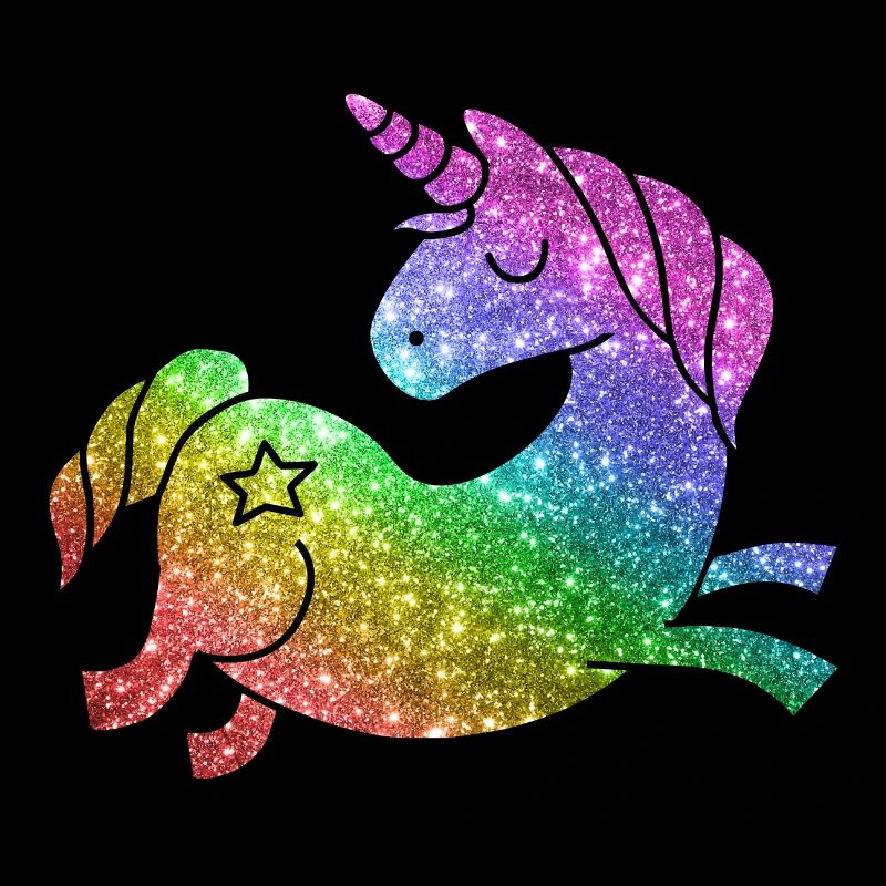 Unicorn glitter Rainbow