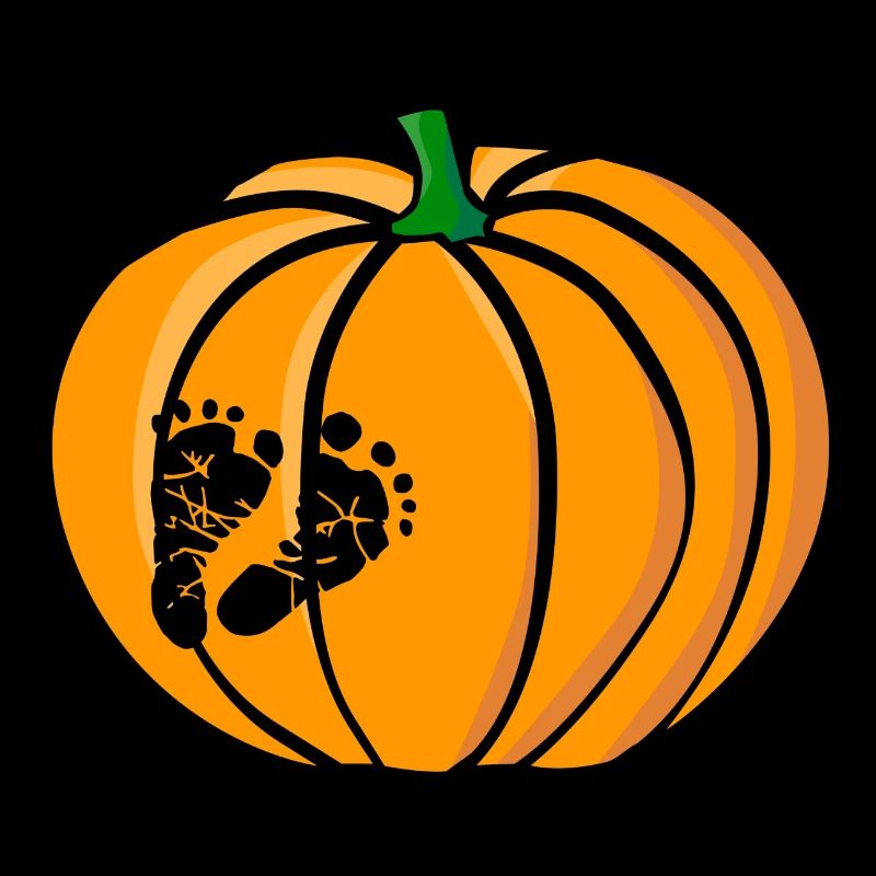 Grossesse de pieds de bébé citrouille costume d’