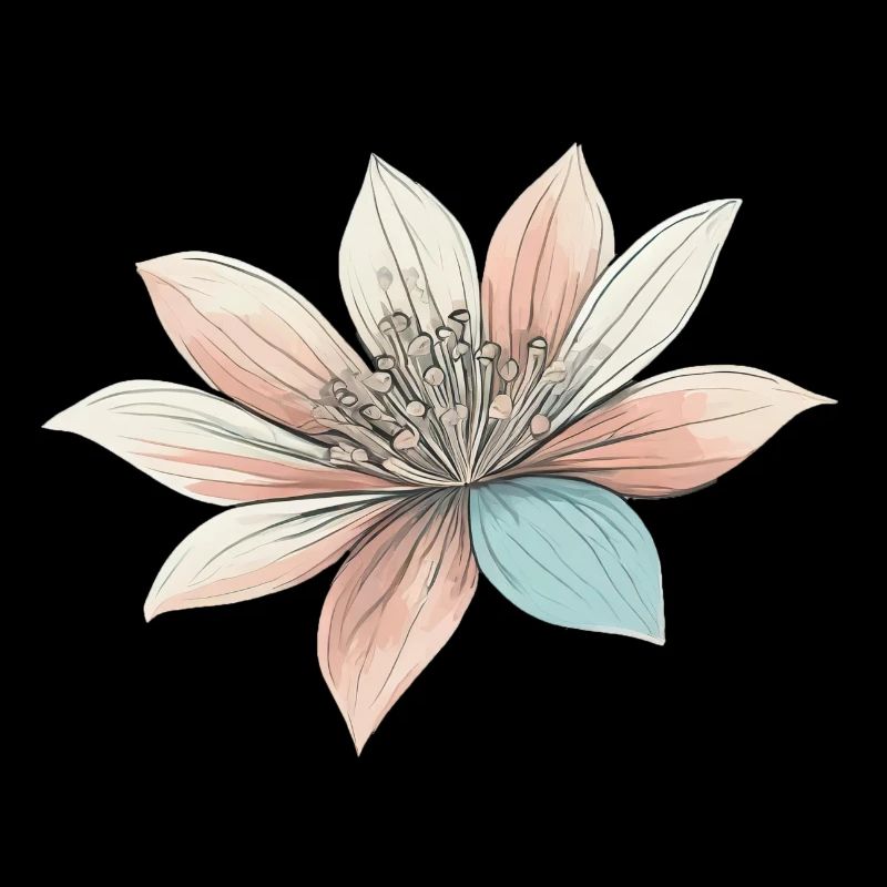 Fleurs esthétiques Couleurs pastel