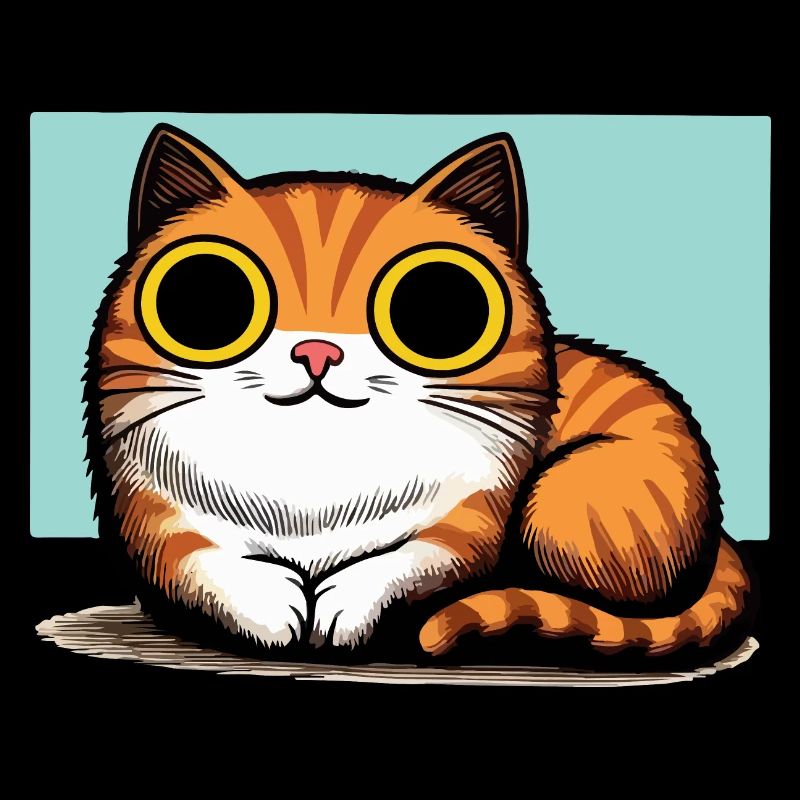 Chat mignon avec de grands yeux