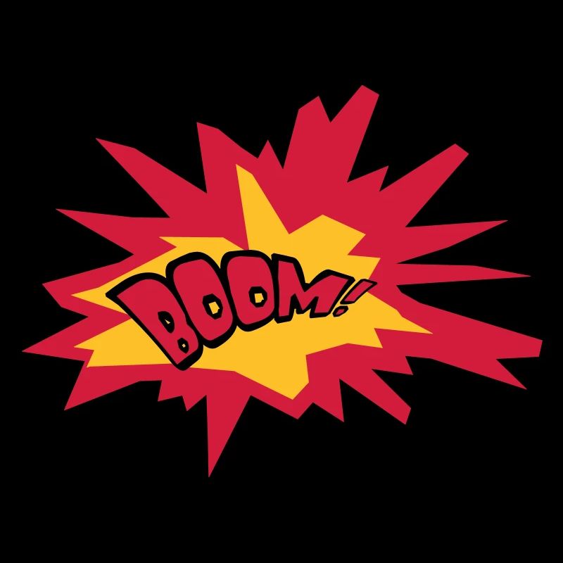 boom text fire flame hot tnt dynamite explode