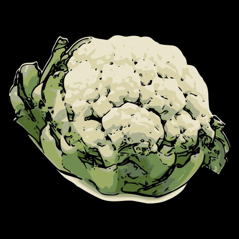 Blumenkohl Pop-Art