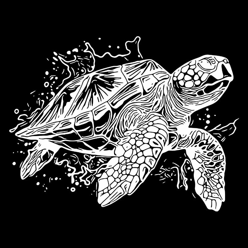 Swimming Turtle Splash for Divers