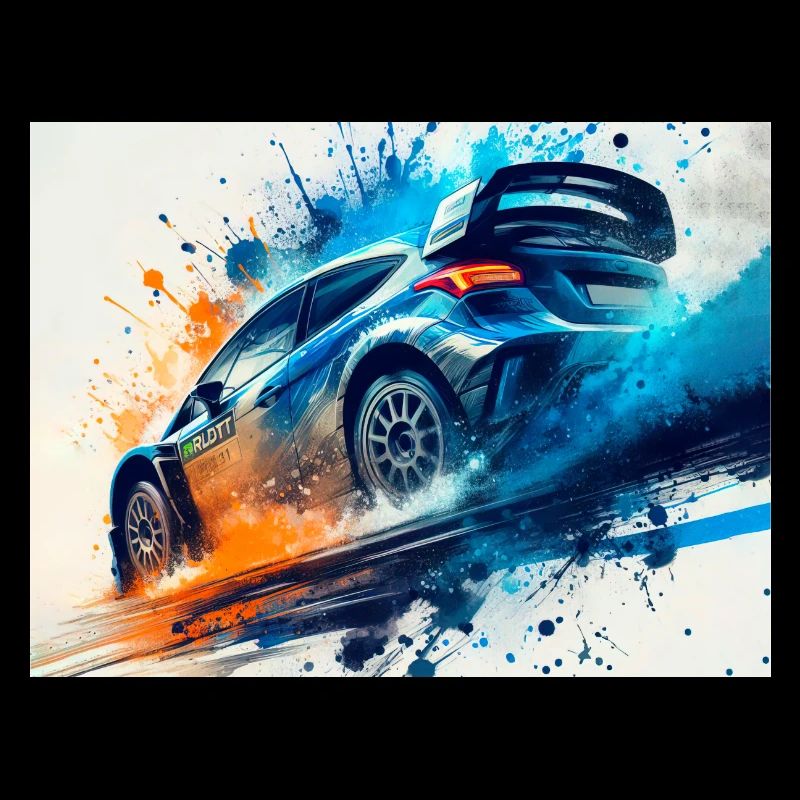 Course de voitures de rallye