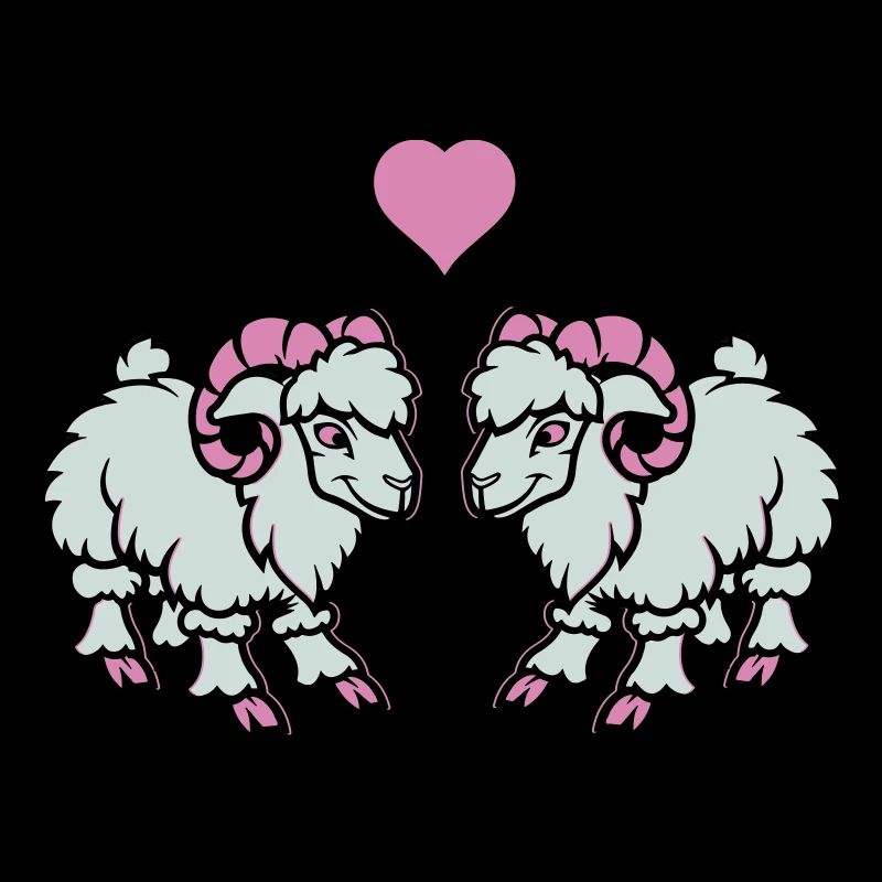 schaf comic widder love