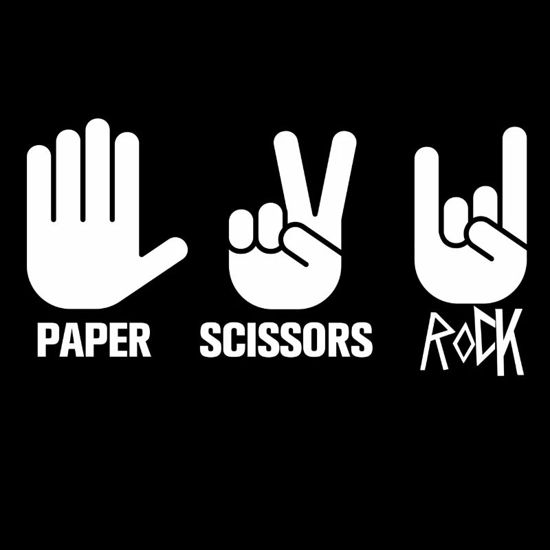 ciseaux de papier de roche