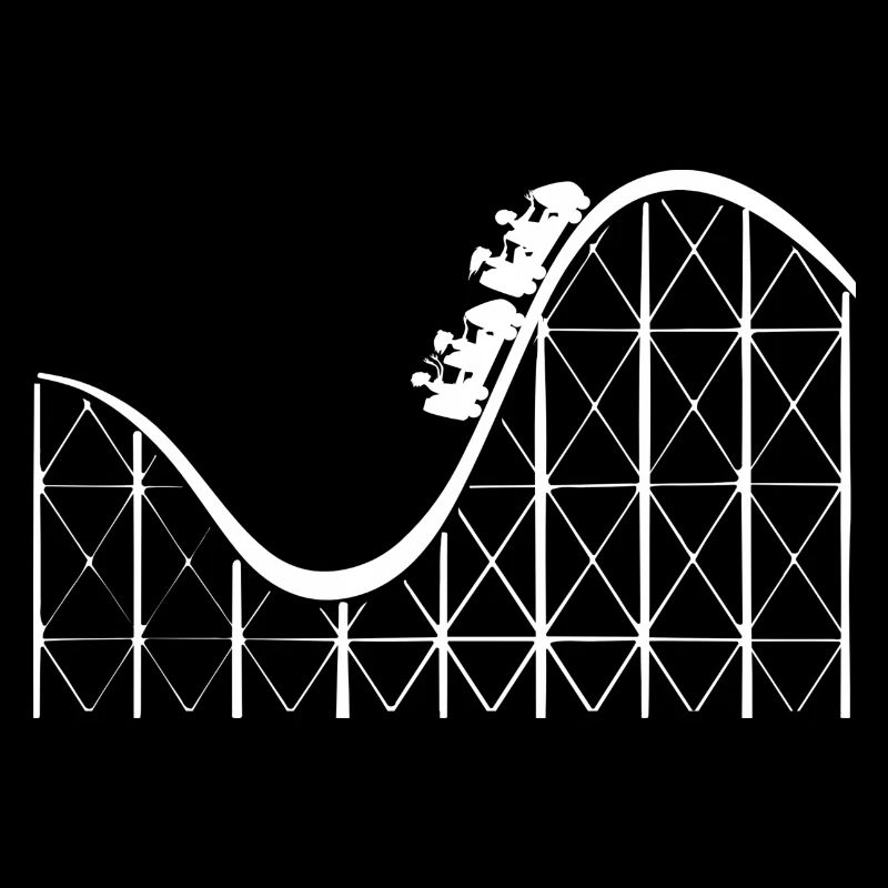 Achterbahn Freizeitpark Spaß