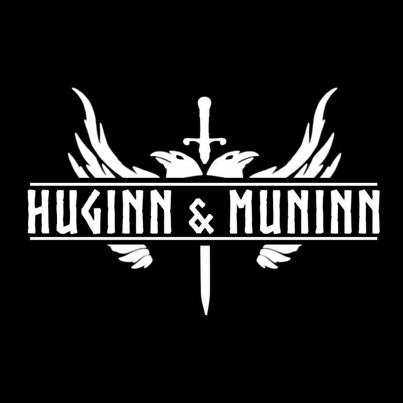 Hugins und Muninn Odins Ravens