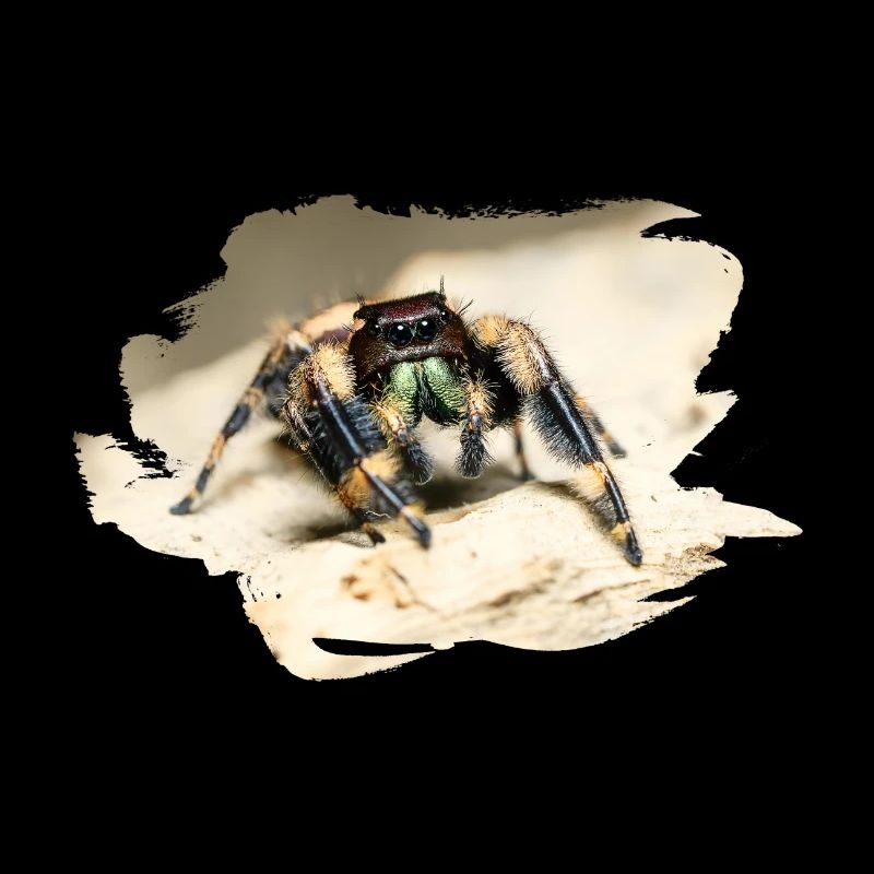 phidippus otiosus jumping spider, spring spinne