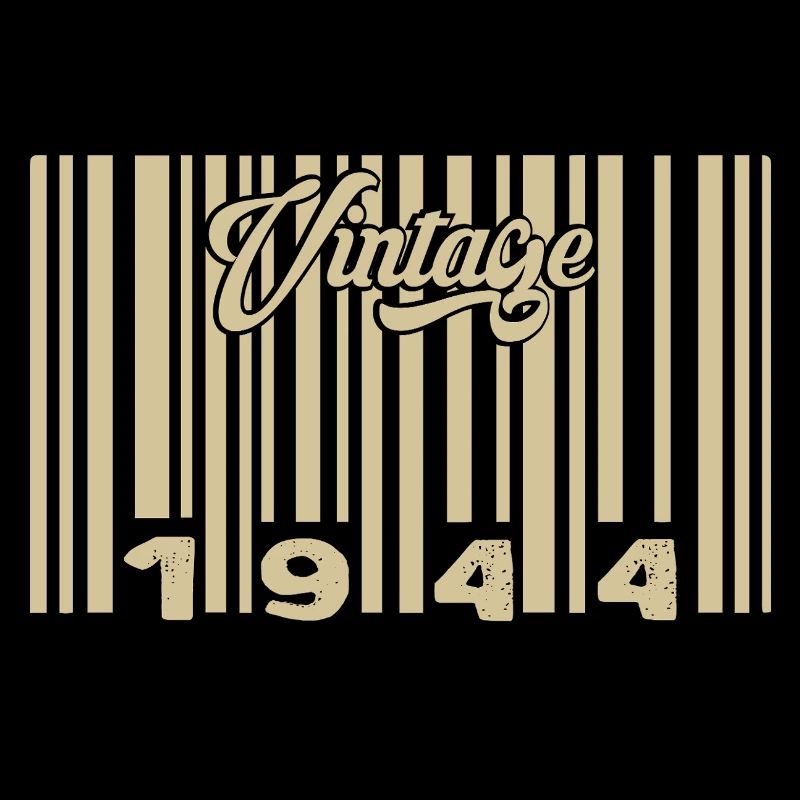 Vintage 1944 Barcode 1944: Year 2025.