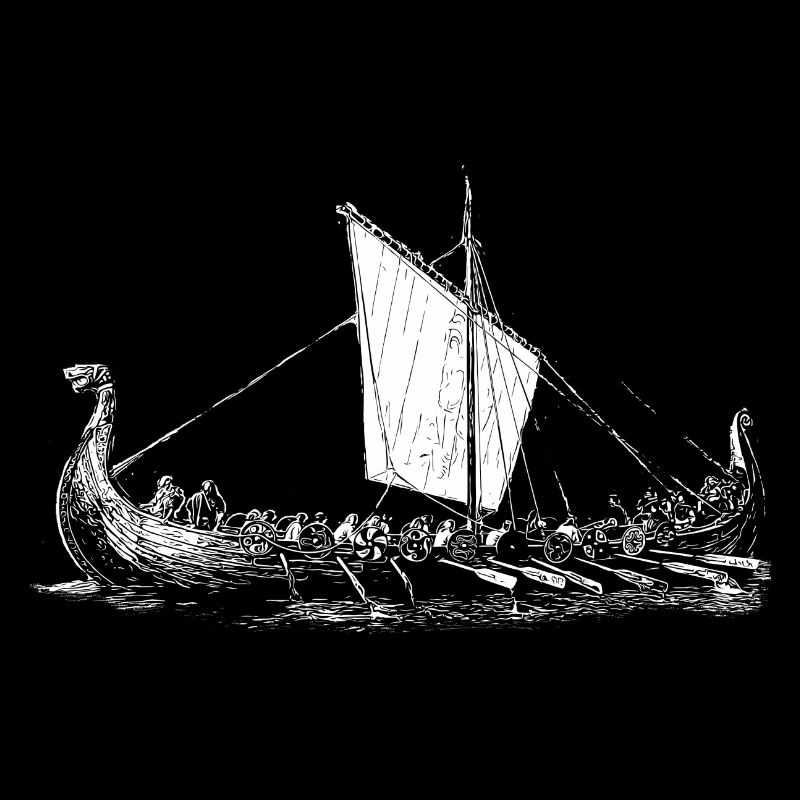 Wikinger Motiv > Wikinger Boot - Langschiff