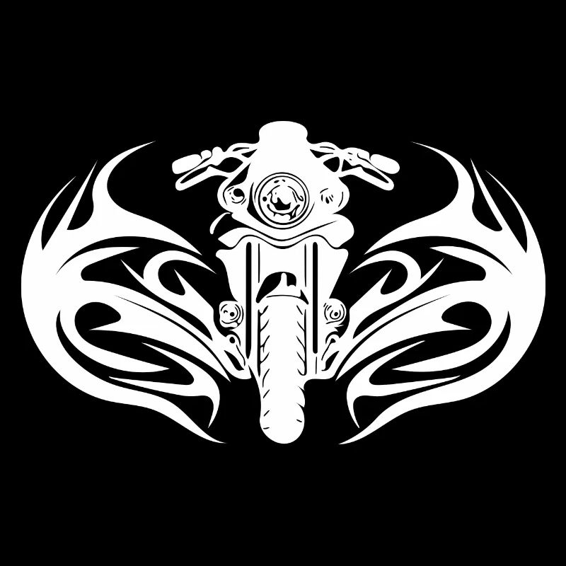 Motorcycle Racing Tattoo Splash Style