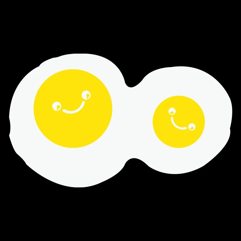 fried eggs smile
