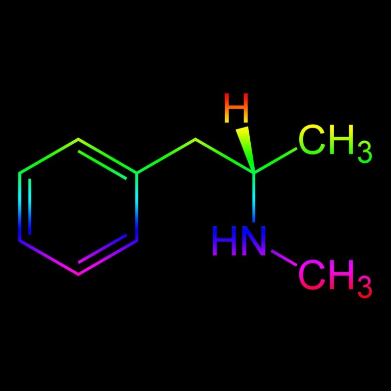 Methamphetamin Crystal Meth Strukturformel