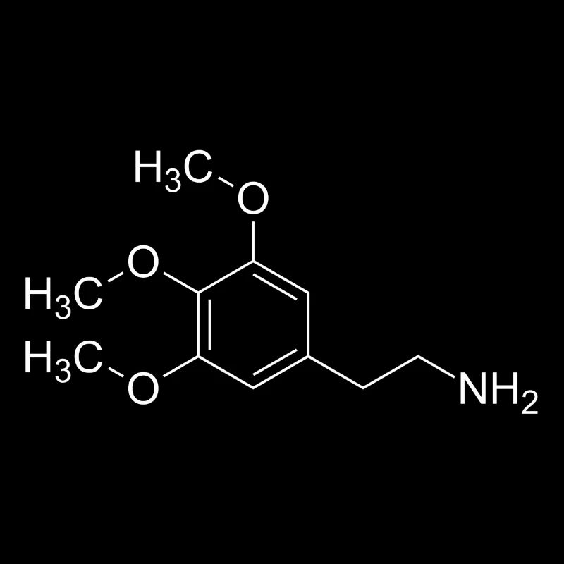 Mescalin Meskalin Strukturformel