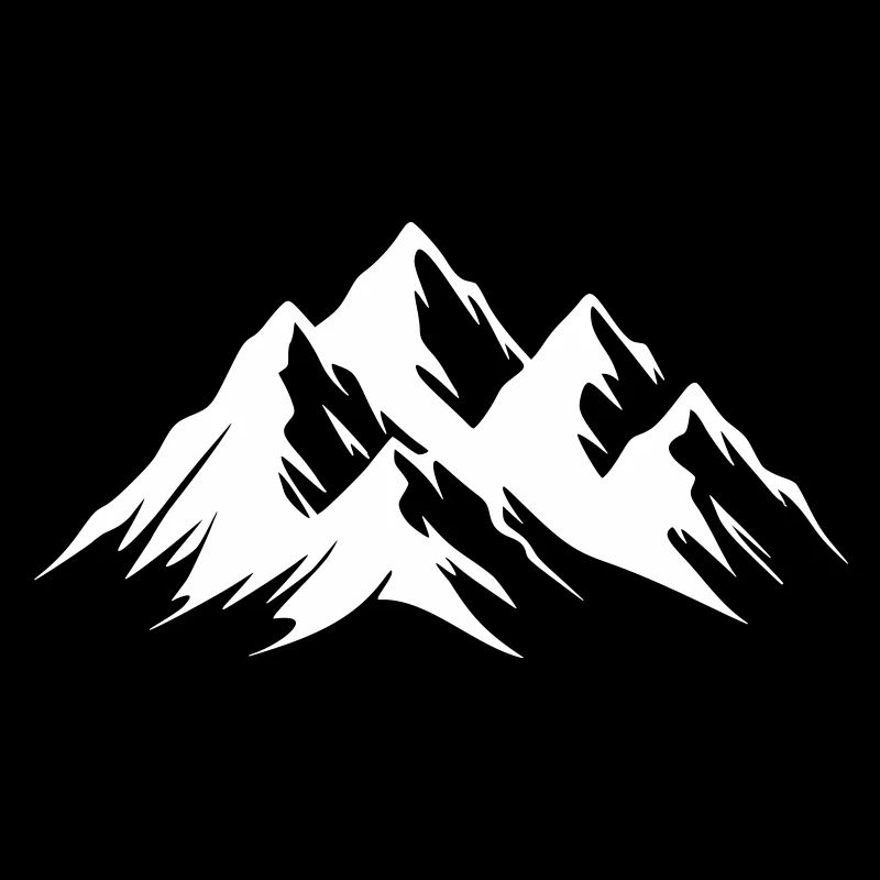 Alps Mountains Panorama Minimal Vector