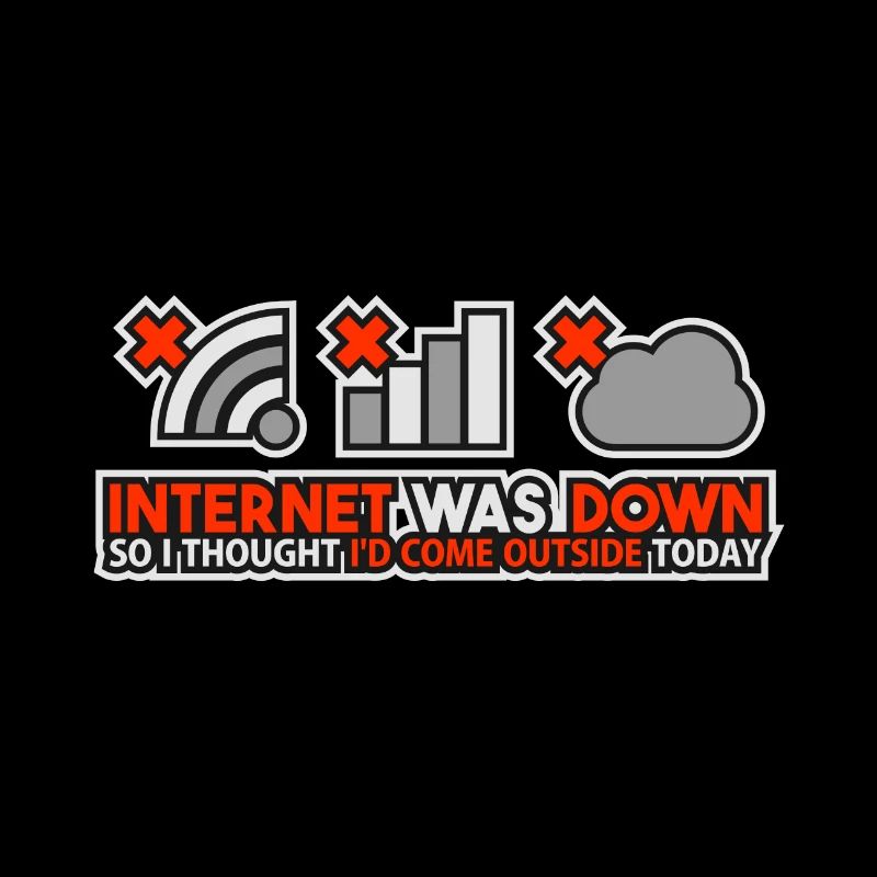 Internet Was Down - Offline Programmer Computer