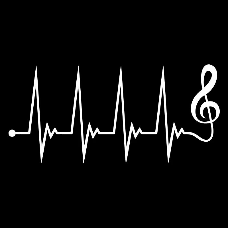 Musik Notenschlüssel Puls Frequenz Note Herzschlag