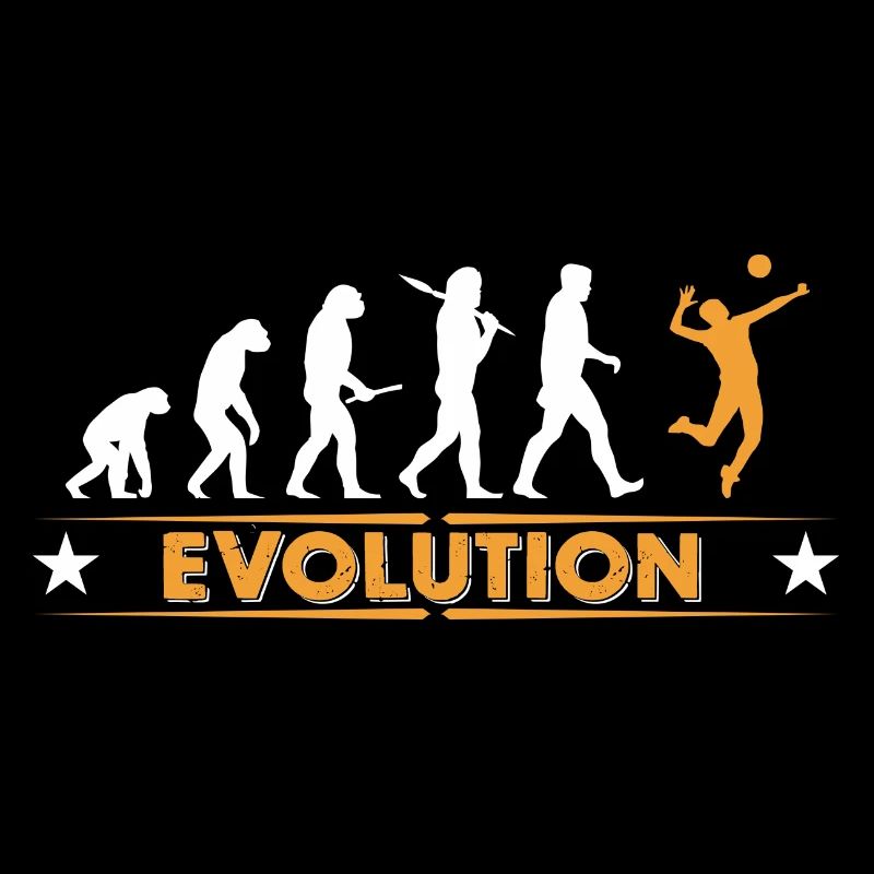 Volleyball Evolution - orange/weiss