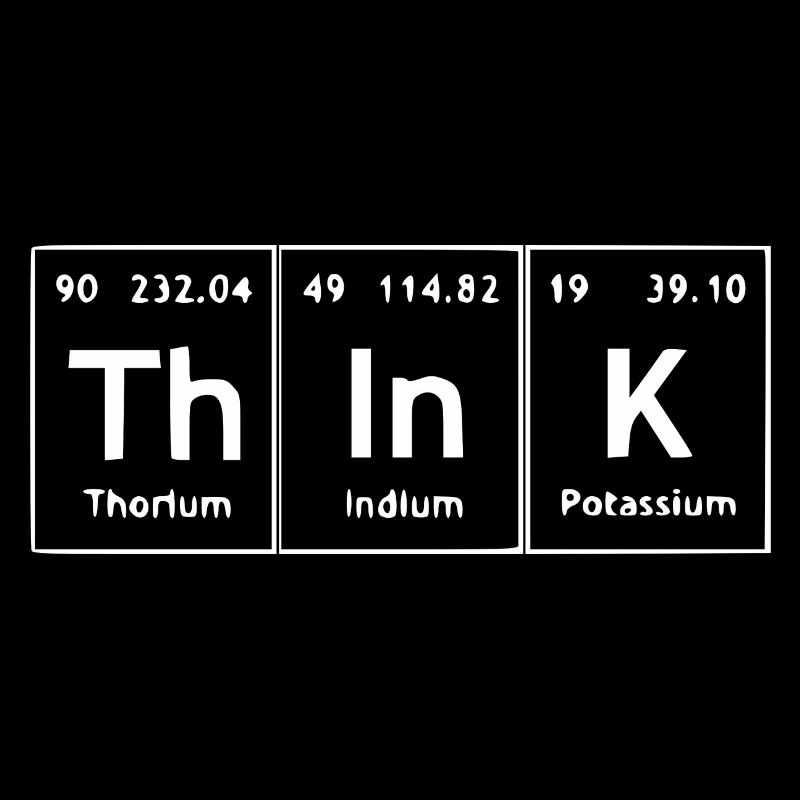 Think- Thinking Periodic Table White