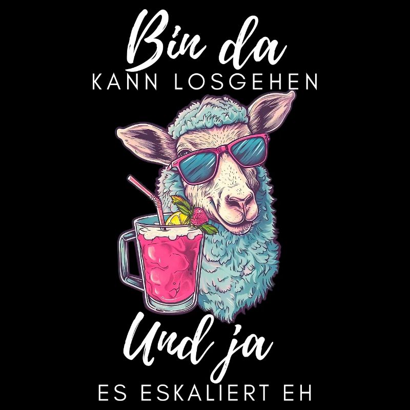 Bin da kann losgehen und ja es eskaliert eh Schaf