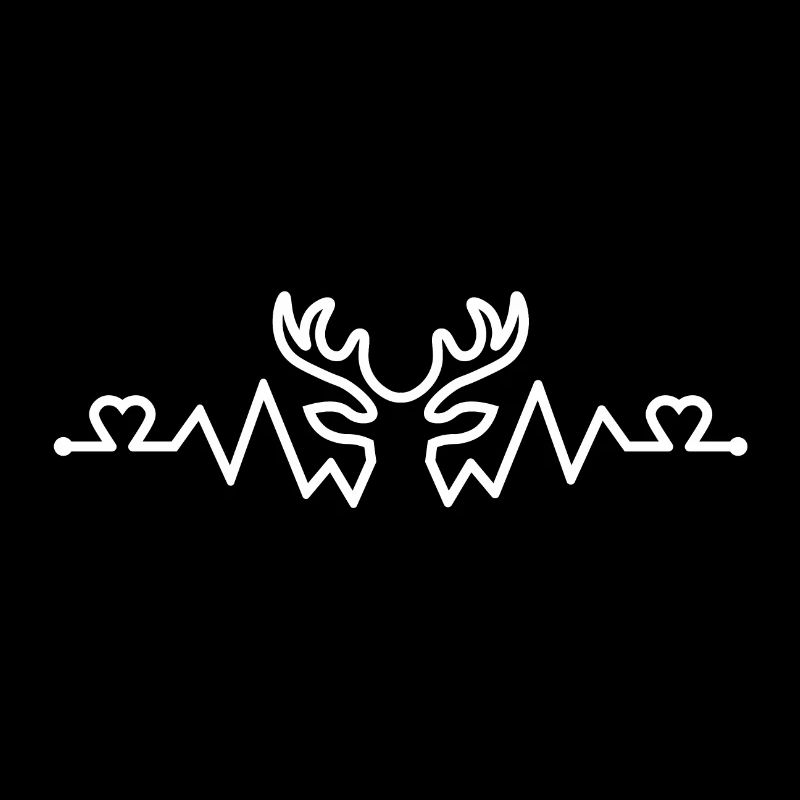 Hirschherzfrequenz und Herzen