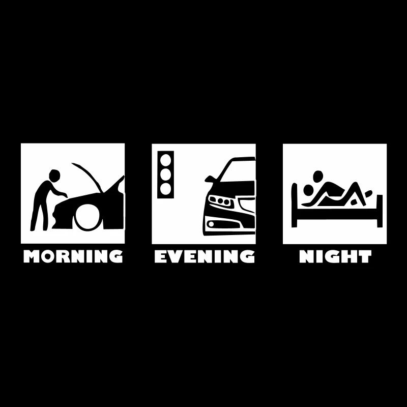 Morning Evening Night Car