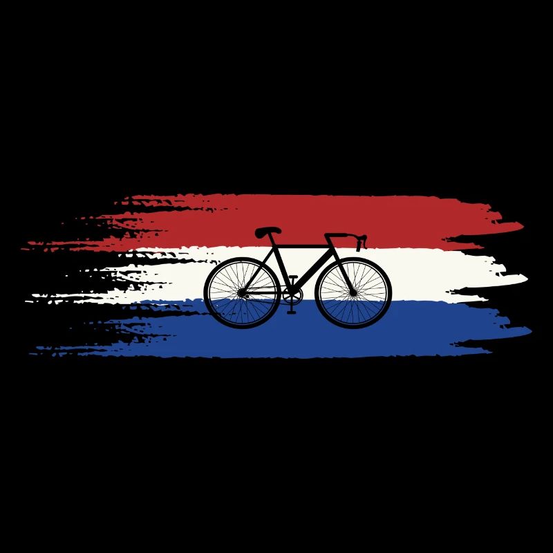Drapeau des Pays-Bas Vélo Hollande