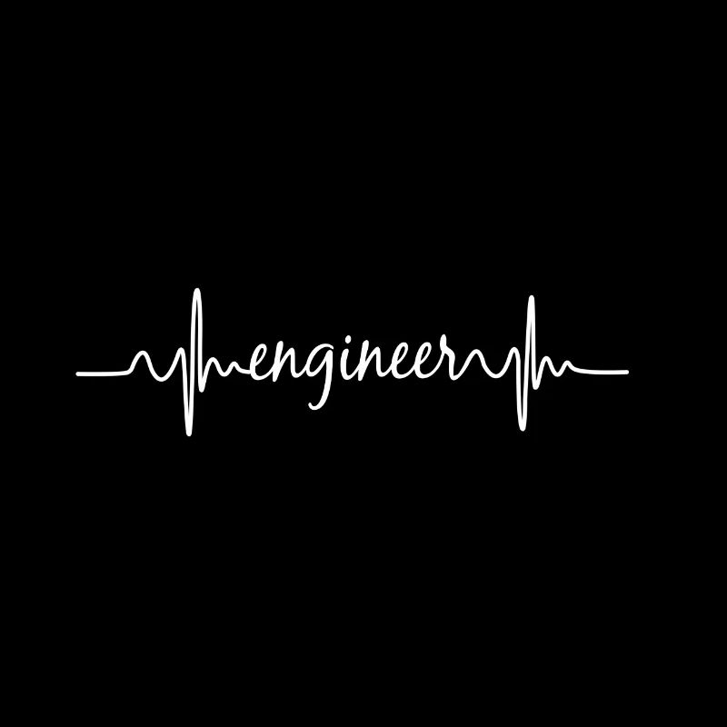 Heartbeat ECG Engineer Engineer Technology Gift