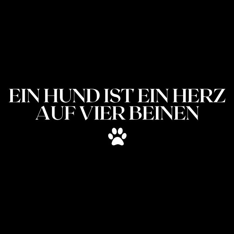 Ein Hund ist ein Herz auf vier Beinen-Hundemensch