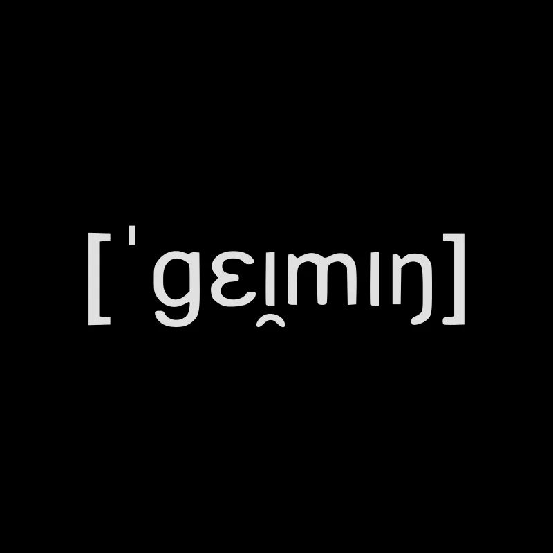 GAMING LAUTSCHRIFT / phonetic script - SIMPLE