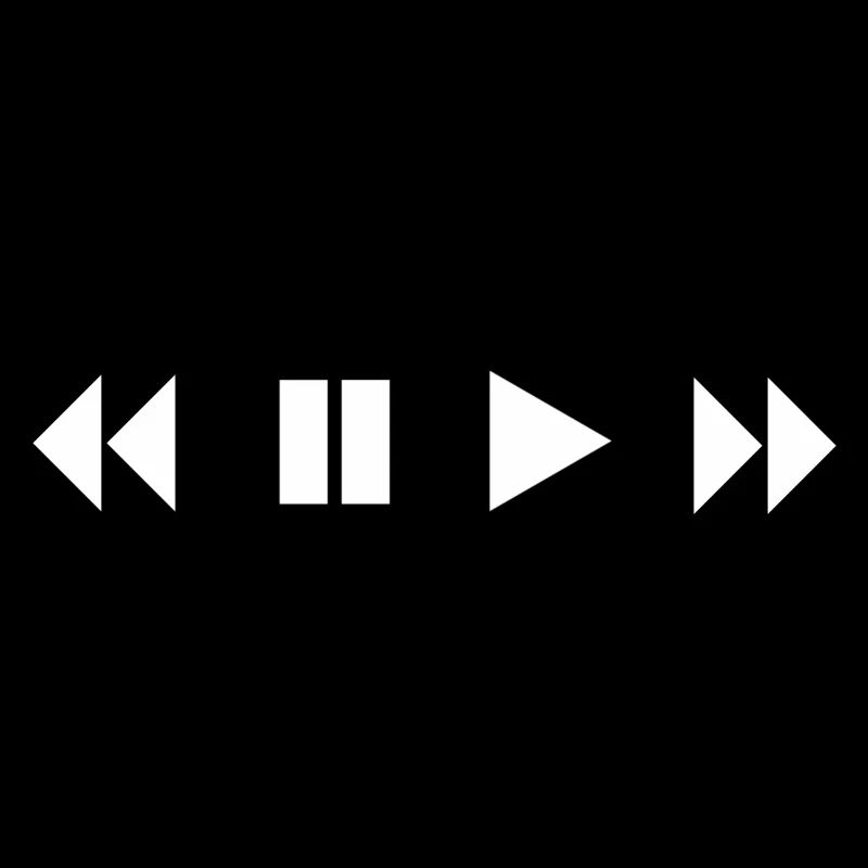 Play Pause Forward Rewind - CD Player Musik