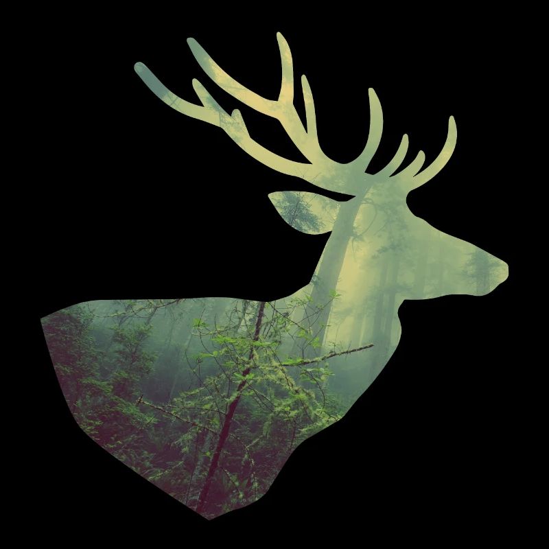 Cerf dans la forêt