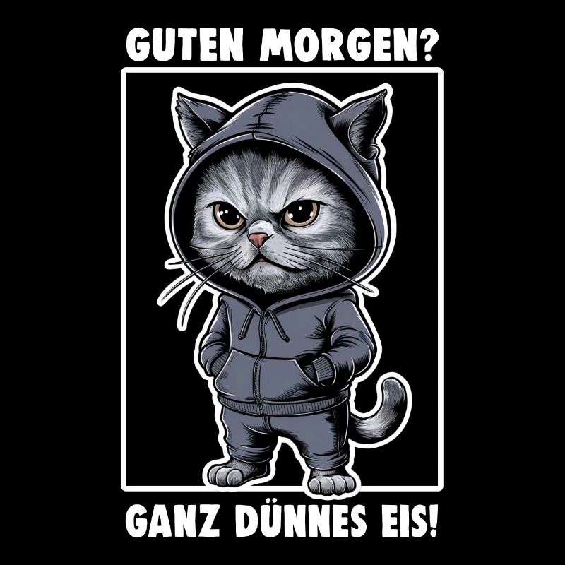 Chat agacé Drôle de chat Design Dire