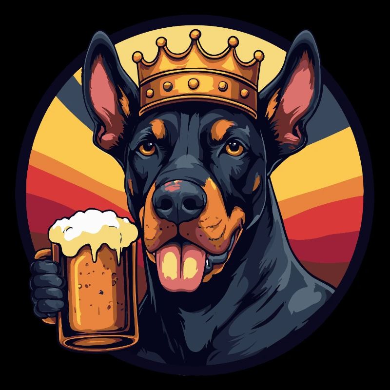 Bière pour chien Doberman