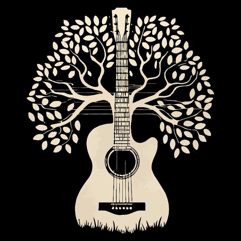 Acoustic Guitar Tree - Gitarrist Gitarrist