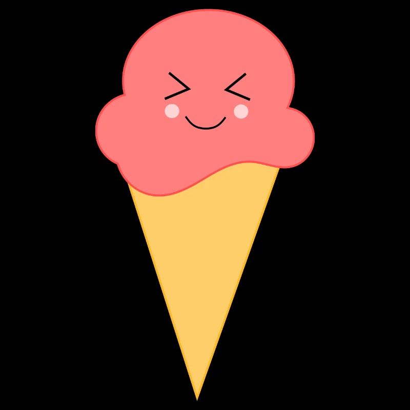 Eis Eiscreme Erdbeereis