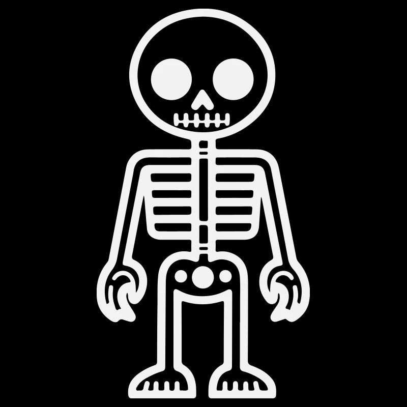 Conception squelette de style rétro