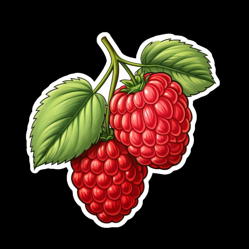 Framboise sucrée et juteuse