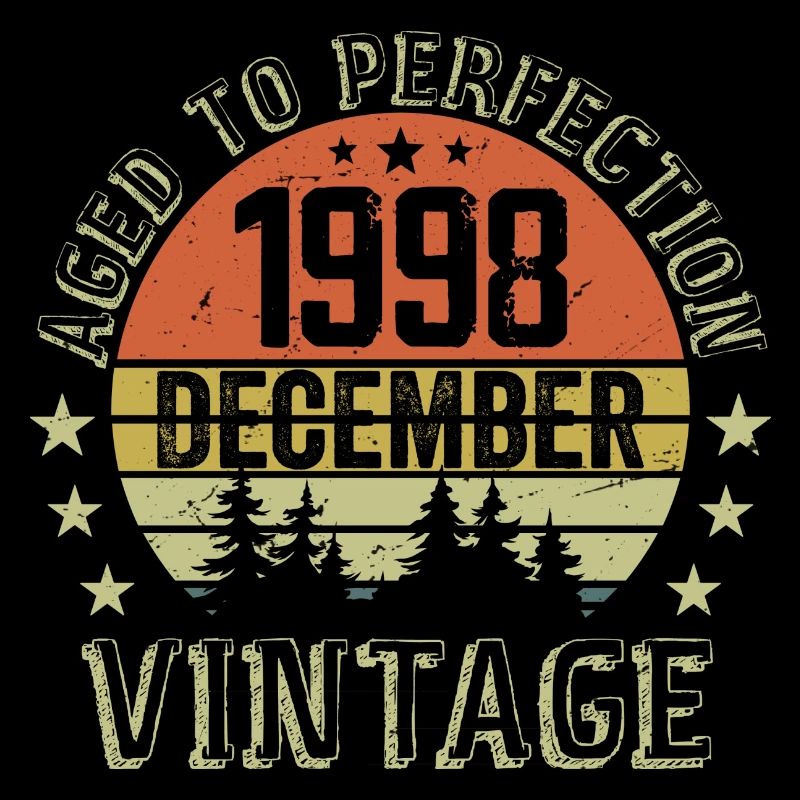Retro Geburtstagsgeschenk - Geboren im Dezember 1998