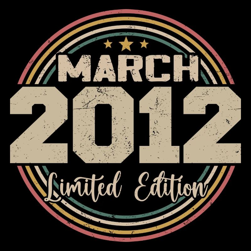 Awesome Since March 2012 Birthday 2012 Gift
