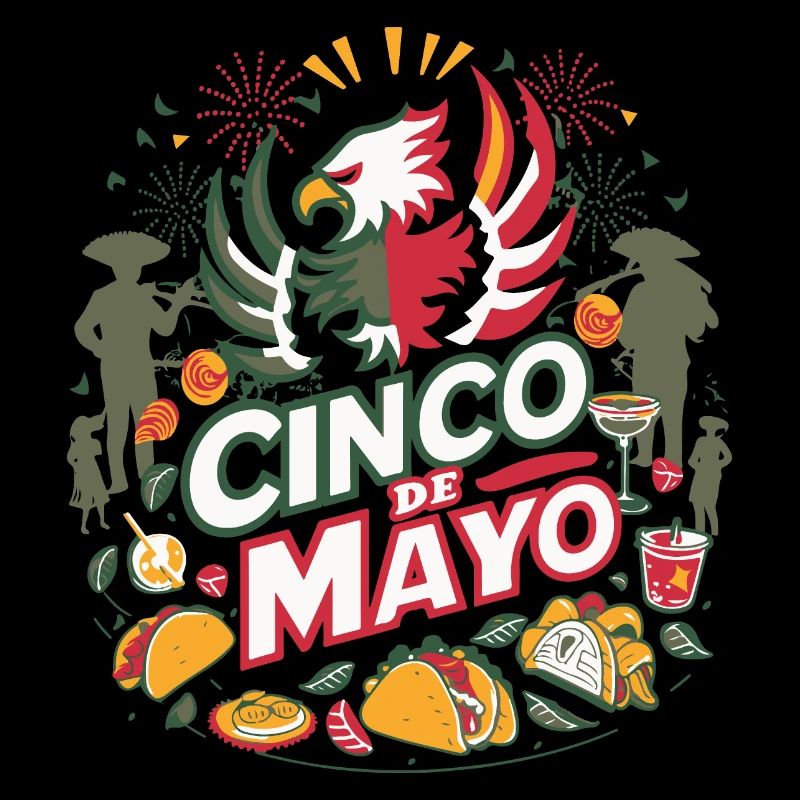 Cinco de Mayo Eagle Bold and lively